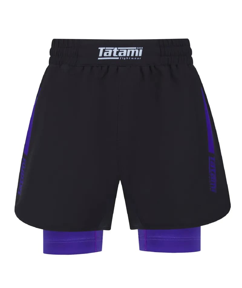 Ladies IBJJF Ranked Hybrid Shorts - Purple — image 1 of 1