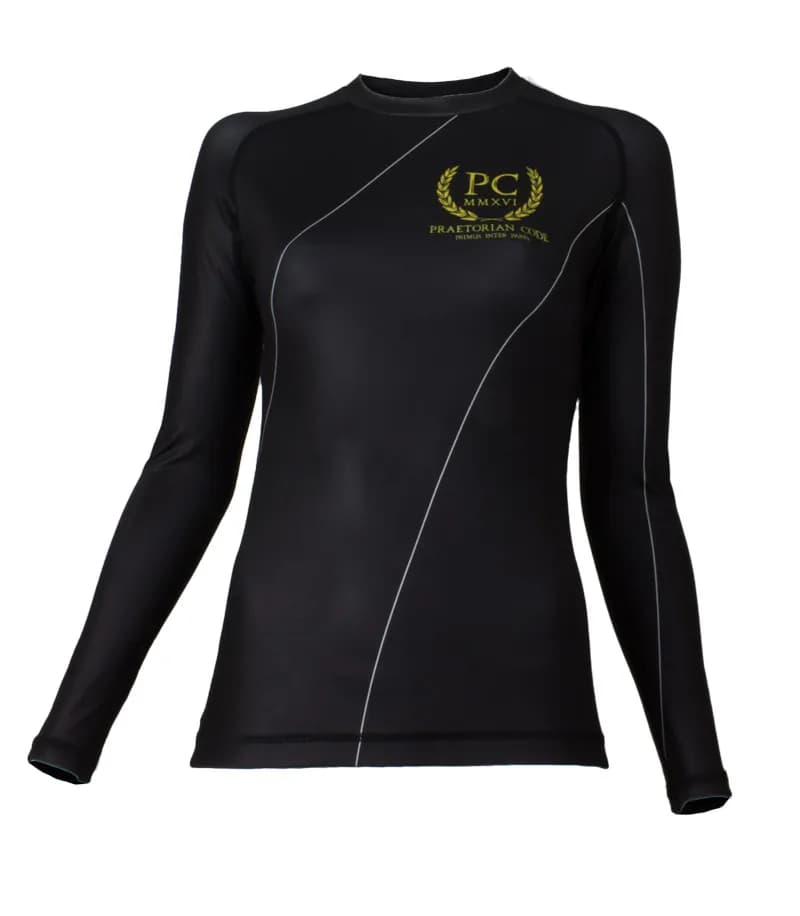Ladies IBJJF Ranked Long Sleeve Rash Guard - Black — image 1 of 1