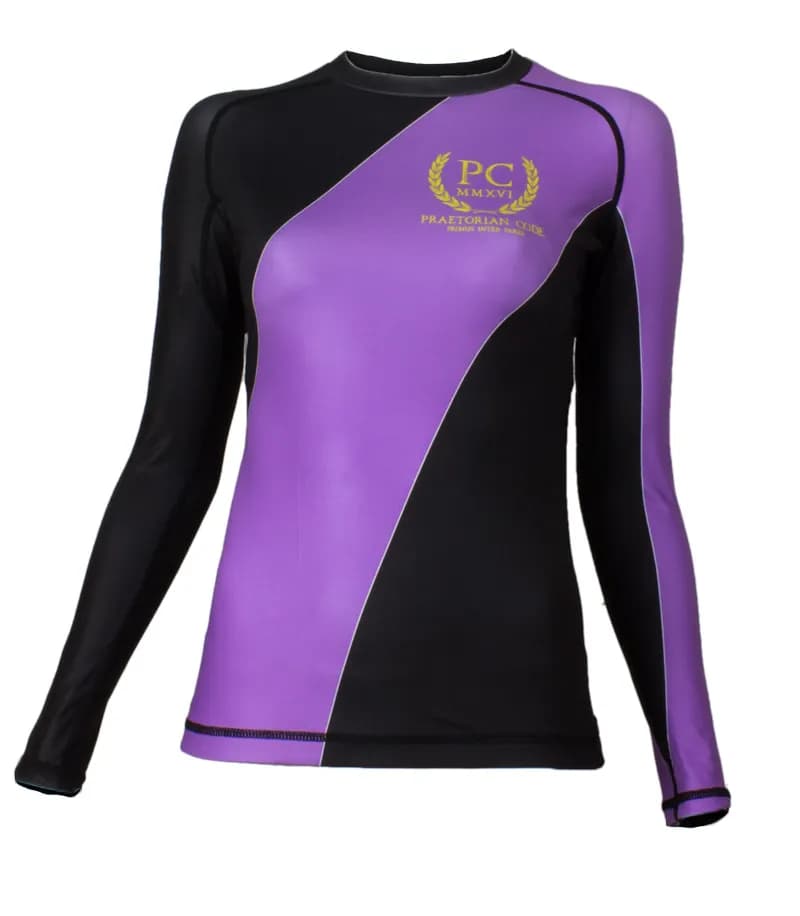 Ladies IBJJF Ranked Long Sleeve Rash Guard - Purple — image 1 of 1