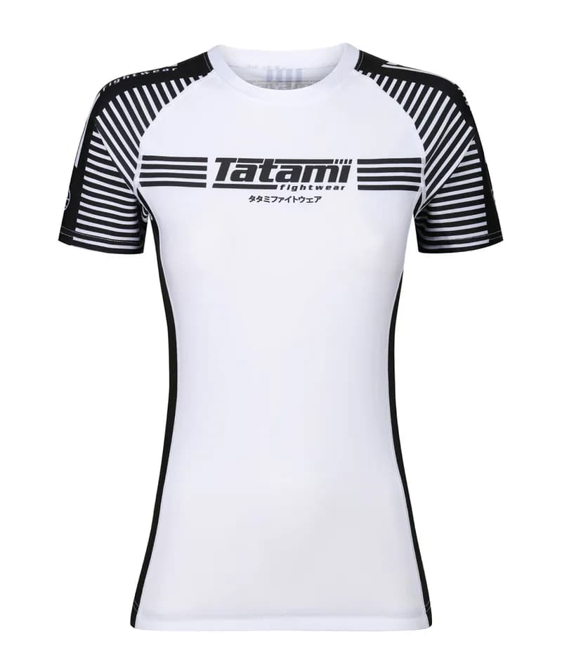 Ladies IBJJF Ranked Rash Guard - Black & White — image 1 of 1