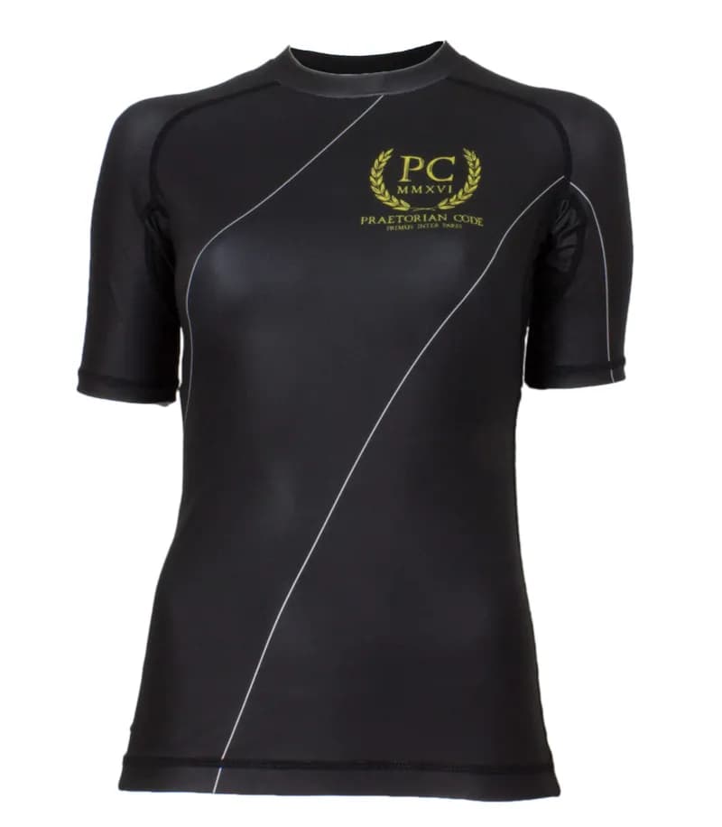 Ladies IBJJF Ranked Short Sleeve Rash Guard - Black — image 1 of 1