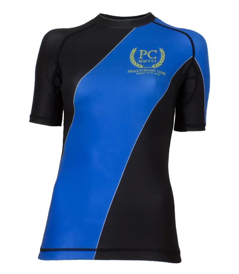 Ladies IBJJF Ranked Short Sleeve Rash Guard - Blue — image 1 of 1