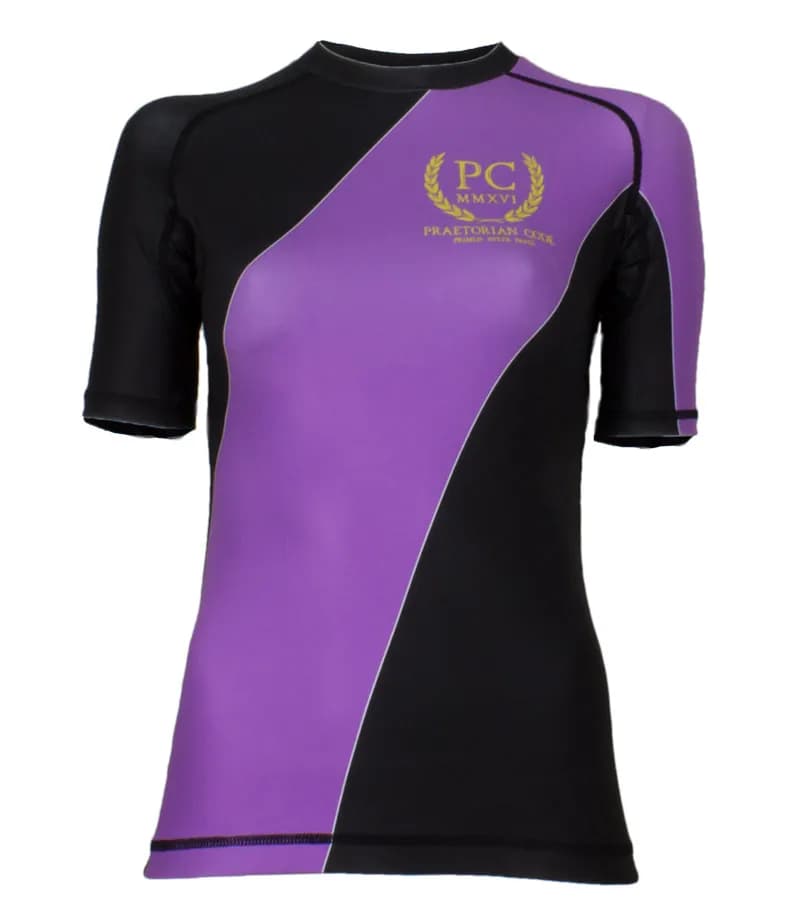 Ladies IBJJF Ranked Short Sleeve Rash Guard - Purple — image 1 of 1