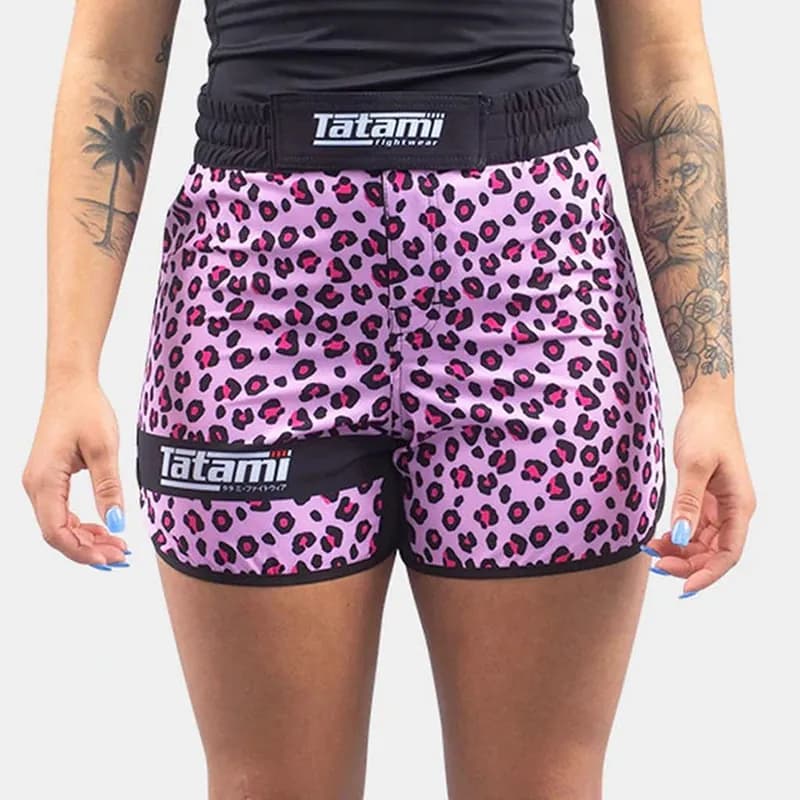Ladies Recharged Grappling Shorts - Multi Leopard — image 1 of 1