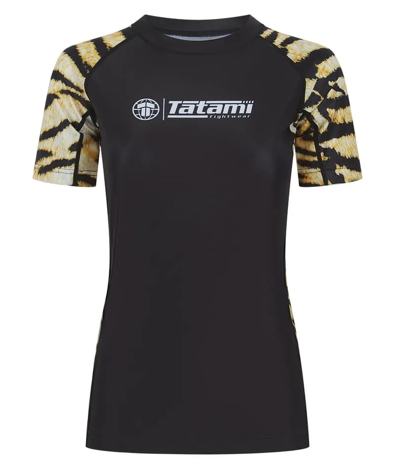 Ladies Recharged Rash Guard - Yellow Tiger — image 1 of 1