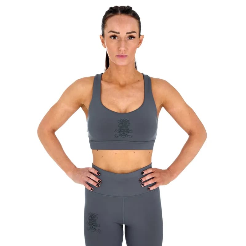 Ladies REORG Pineapple Sports Bra - Grey — image 1 of 1