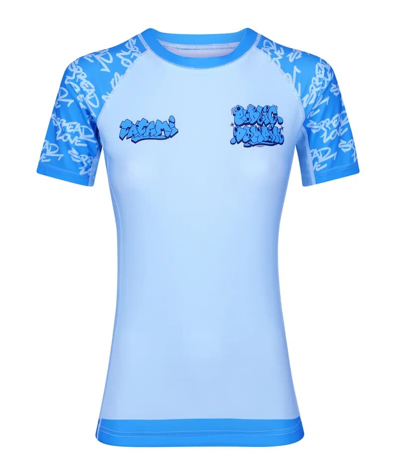 Ladies Tatami X Public Domain Cool Blue Rash Guard — image 1 of 1