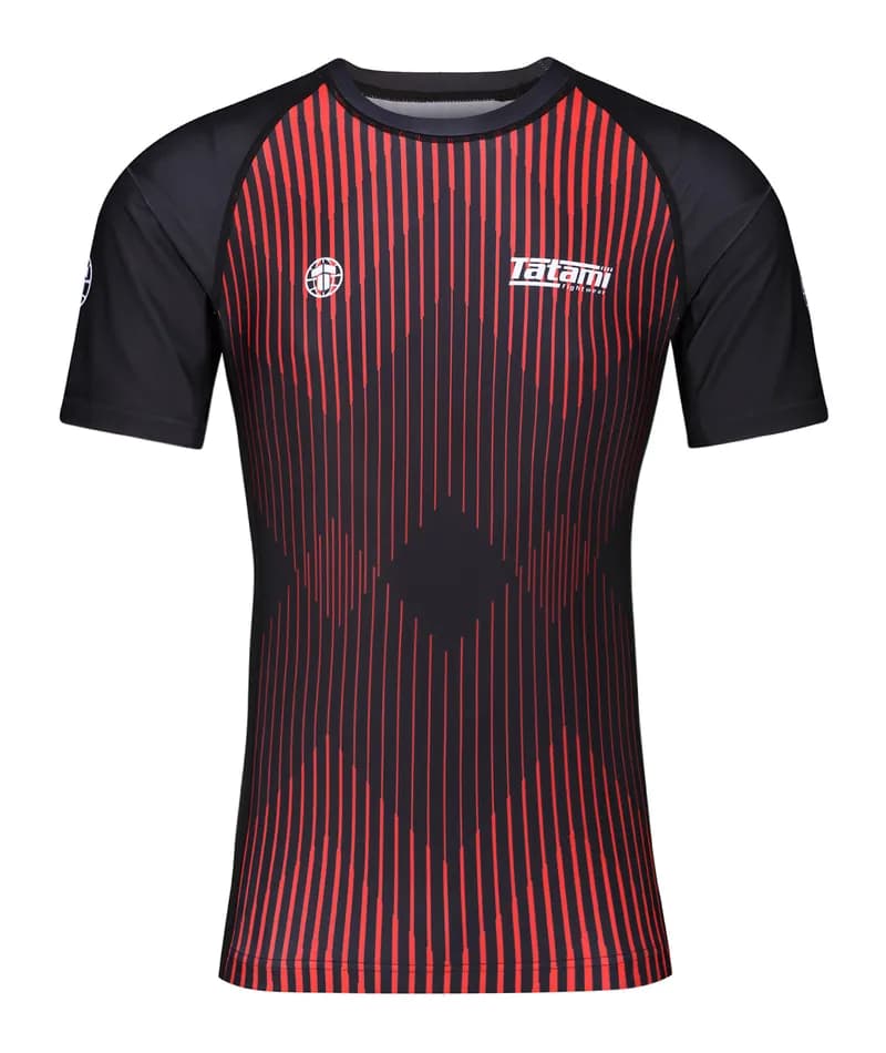 Milan Eco Tech Recycled Rash Guard - Red — image 1 of 1