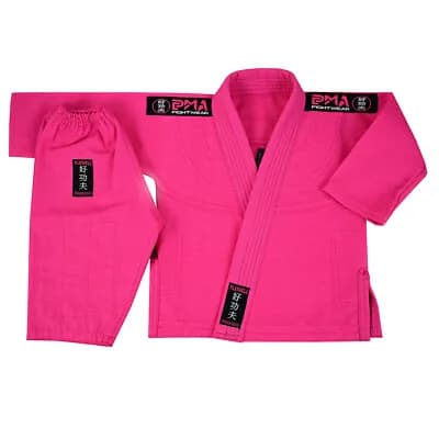 Newborn Jiu-Jitsu Gi - White & Pink — image 1 of 1