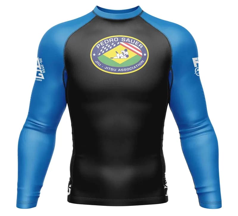 Pedro Sauer Ranked Long Sleeve Rashguard Blue — image 1 of 1