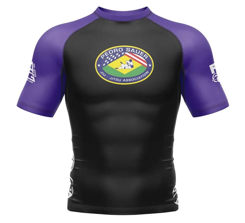 Pedro Sauer Ranked Short Sleeve Rashguard Purple — image 1 of 1