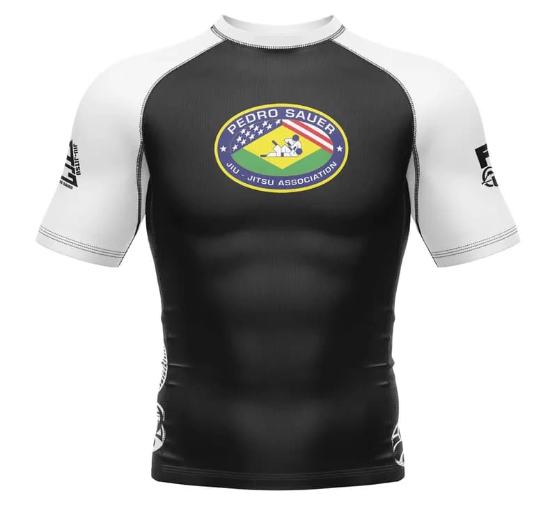 Pedro Sauer Ranked Short Sleeve Rashguard White — image 1 of 1