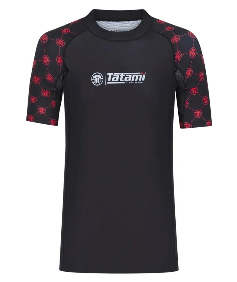 Refine Short Sleeve Rash Guard - Red — image 1 of 1