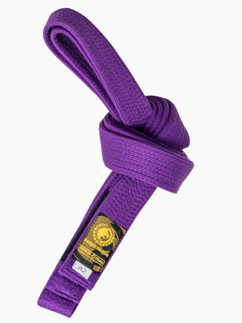 Renzo Gracie Premium Pearl Weave BJJ Belt Purple — image 1 of 1