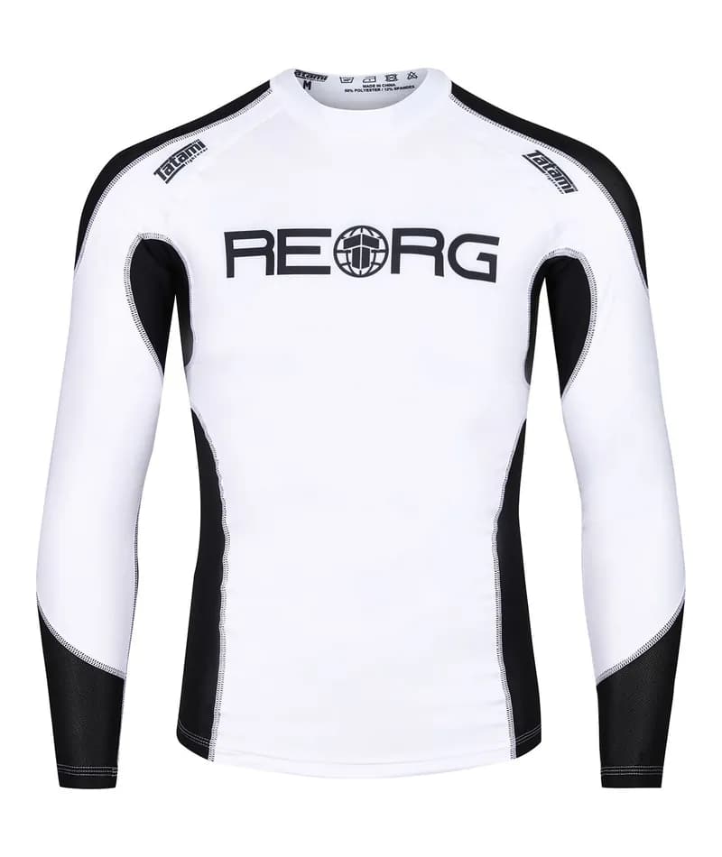 Reorg Technical Long Sleeve Rash Guard - White