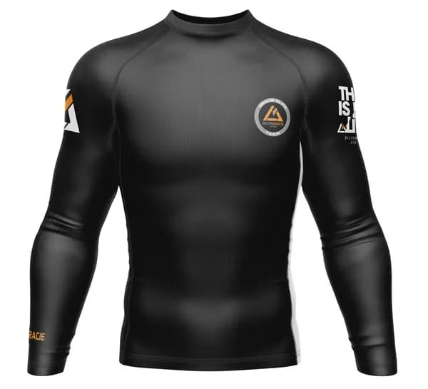 Rilion Gracie Long Sleeve Ranked Rashguard Black — image 1 of 1