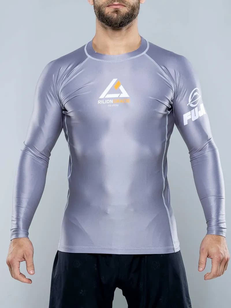 Rilion Gracie Long Sleeve Rashguard Gray — image 1 of 1