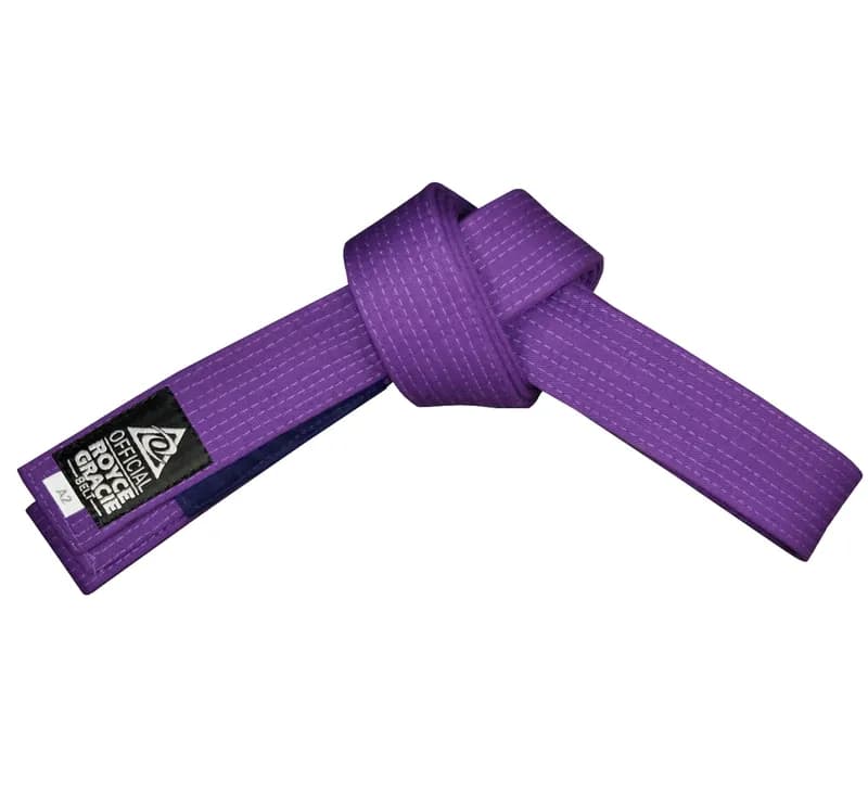 Royce Gracie OFFICIAL Purple BJJ Belt with Blue Bar — image 1 of 1