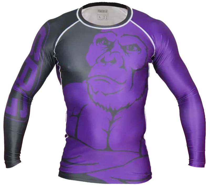SBG Long Sleeve Ranked Rashguard Purple — image 1 of 1