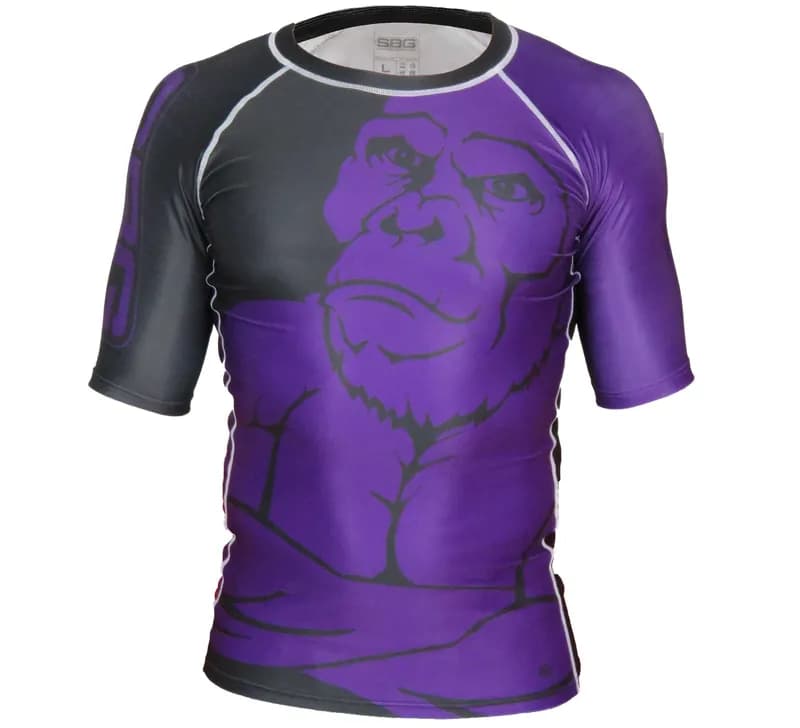 SBG Short Sleeve Ranked Rashguard Purple — image 1 of 1
