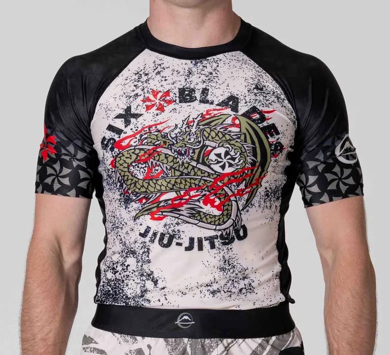 Six Blades Dragon Short Sleeve Flex Lite Rashguard — image 1 of 1