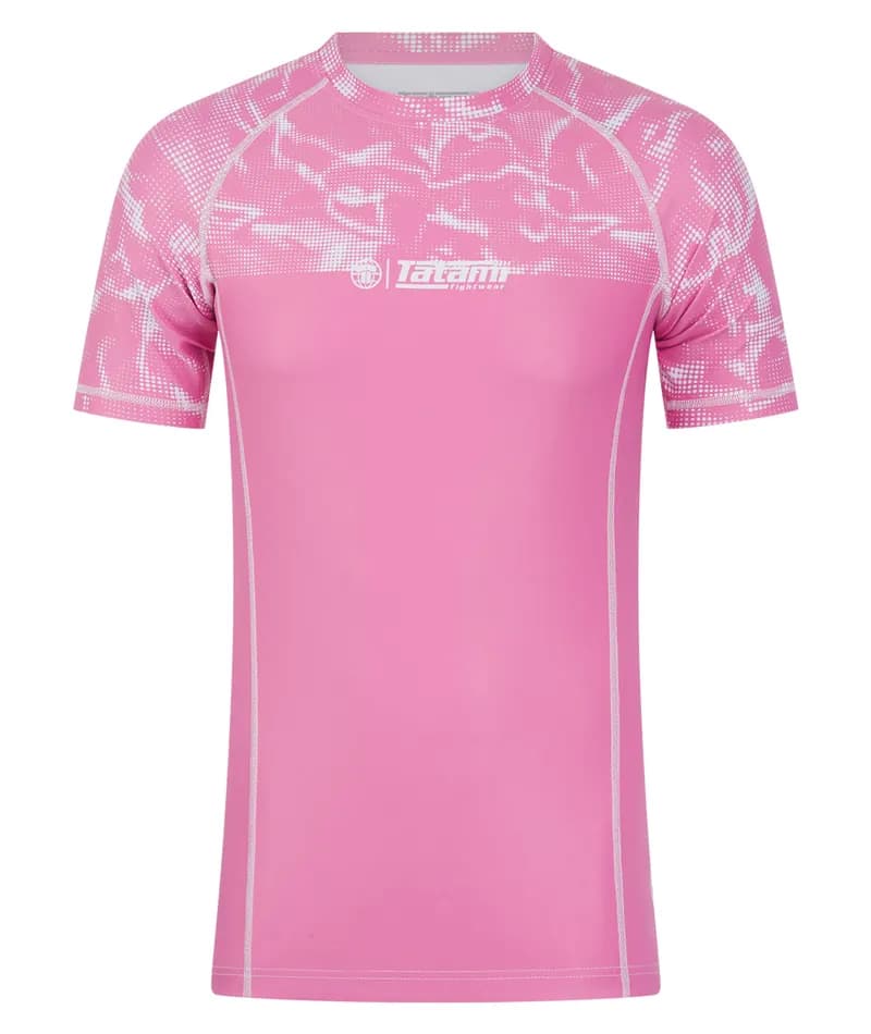 Smoke Short Sleeve Rash Guard - Pink — image 1 of 1