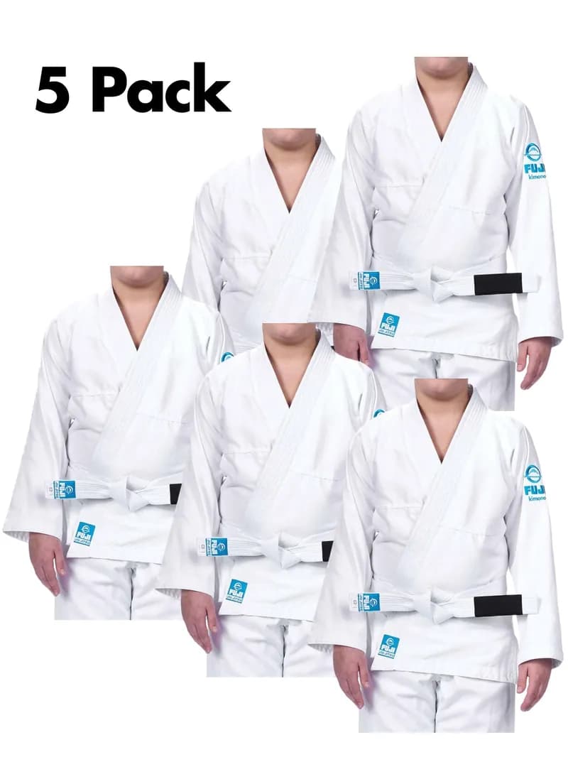 Starter BJJ Kids Gi Bundle White (5 Pack) — image 1 of 1