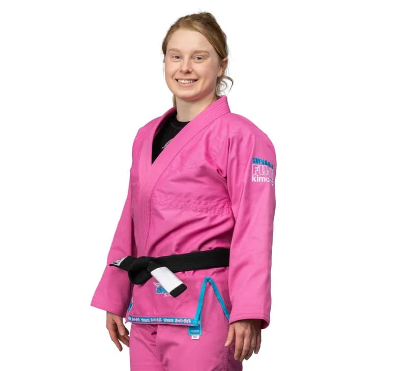 Suparaito Womens BJJ Gi Pink Blue — image 1 of 1