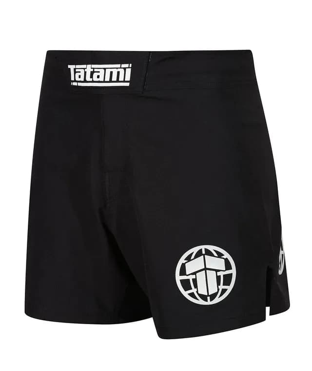 Tatami Pro Grappling Shorts - White on Black — image 1 of 1