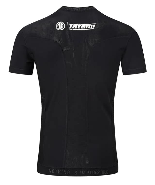Tatami Pro Rash Guard - White on Black — image 1 of 1