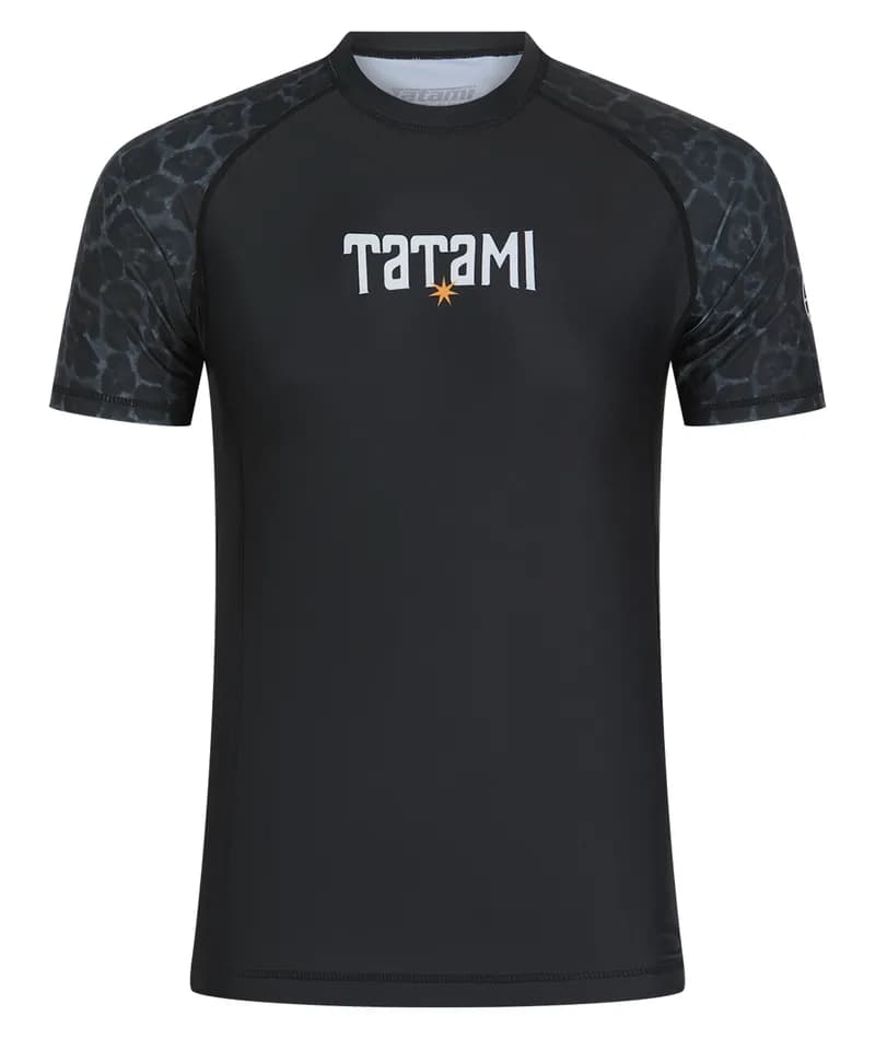 Tatami Short Sleeve Rash Guard - Black Leopard — image 1 of 1