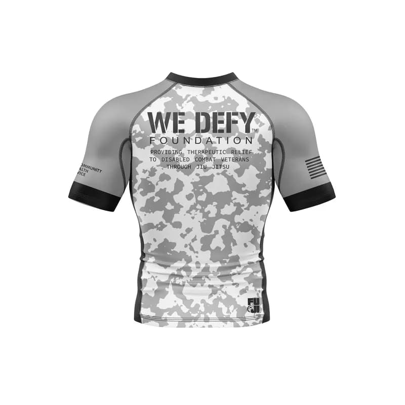 We Defy Jersey Short Sleeve Rashguard Tan — image 1 of 1