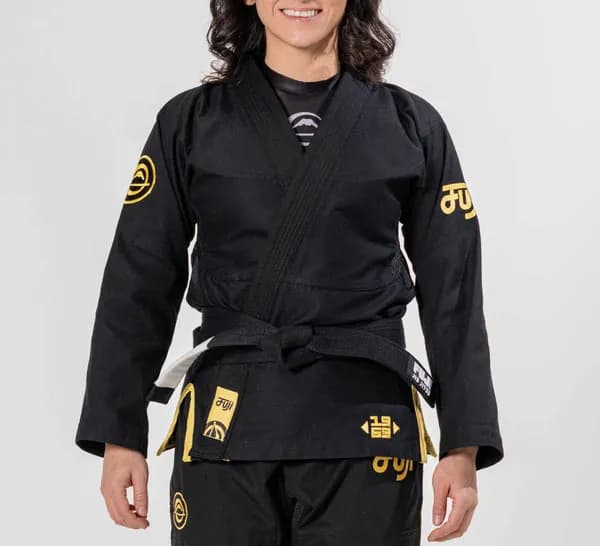 Womens Flow-Tech BJJ Gi Black/Gold — image 1 of 1