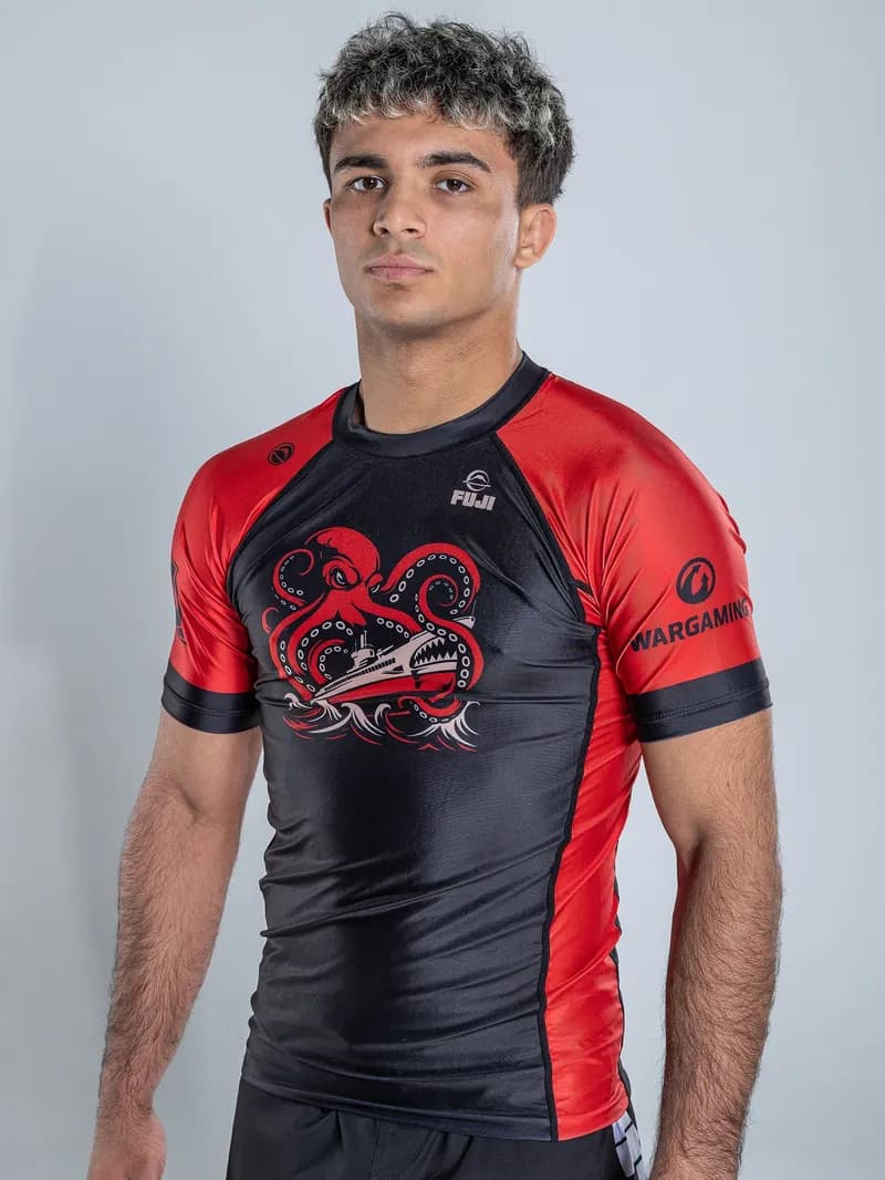 World Of Warships x FUJI Collab Rashguard Black/Red — image 1 of 1