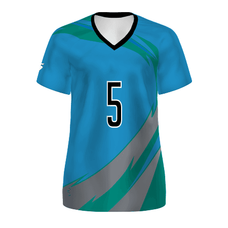 Girls FreeStyle Sublimated Short Sleeve Volleyball Jersey