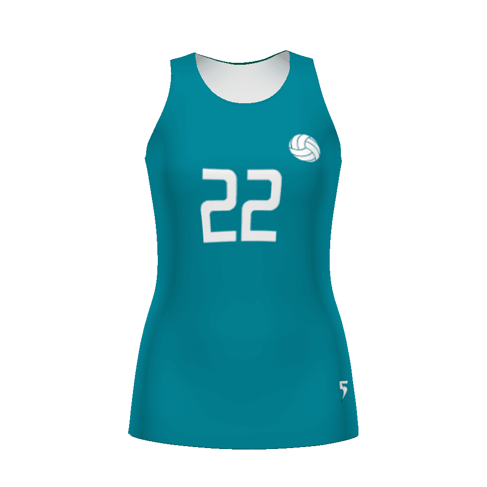 Girls FreeStyle Sublimated Sleeveless Volleyball Jersey