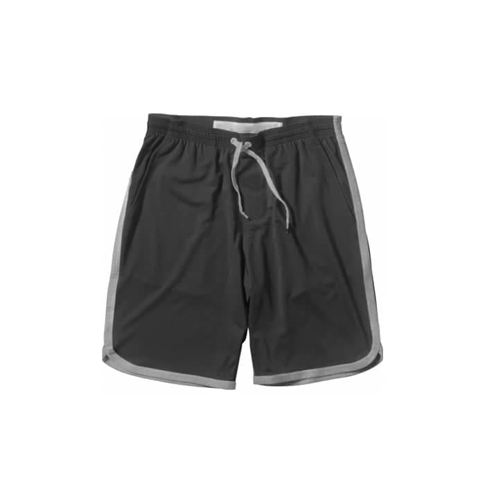 Abstract High Cut Shorts - Black
