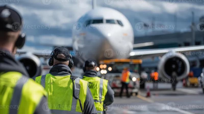 Airport Ground Crew Hi-Vis Jacket