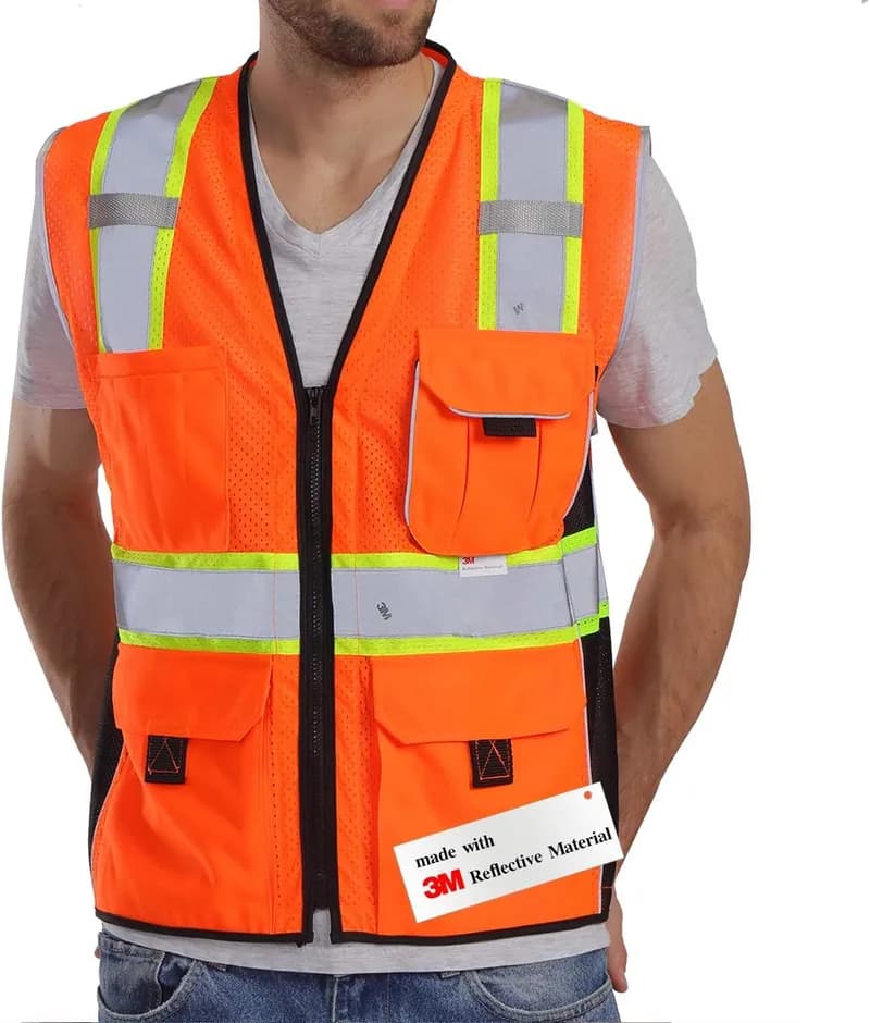 Economy Hi-Vis Mesh Vest Orange