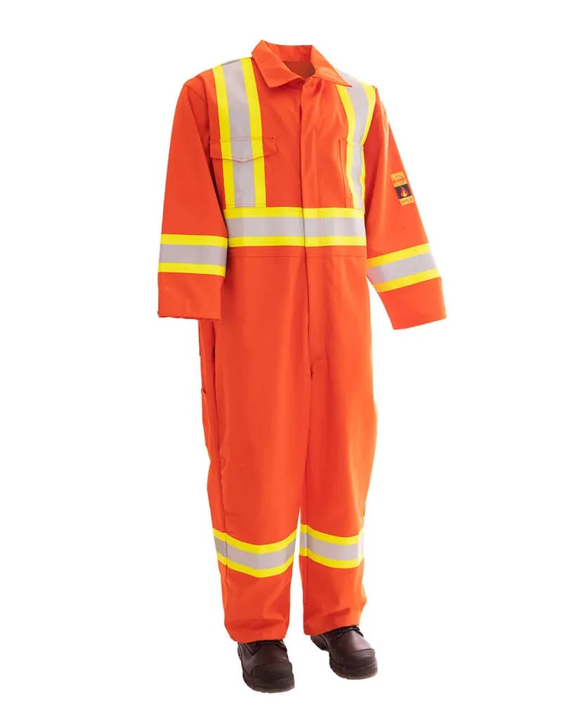 FR Coverall with Reflective Tape Orange — image 1 of 1