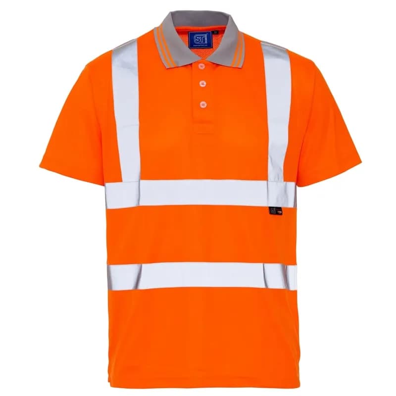 Hi-Vis Safety Polo Shirt Orange