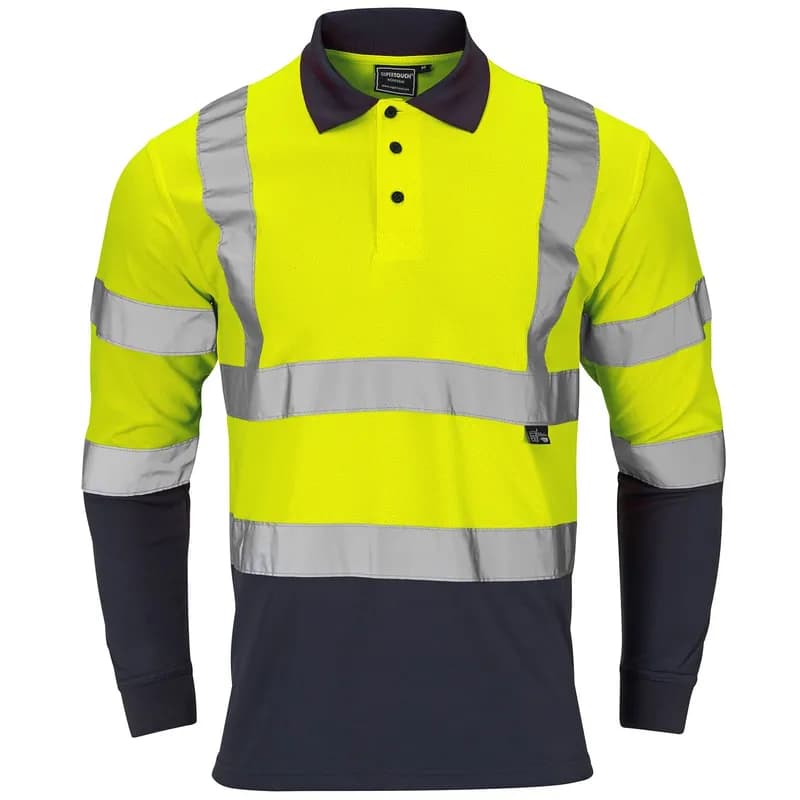 Hi-Vis Safety Polo Shirt Yellow