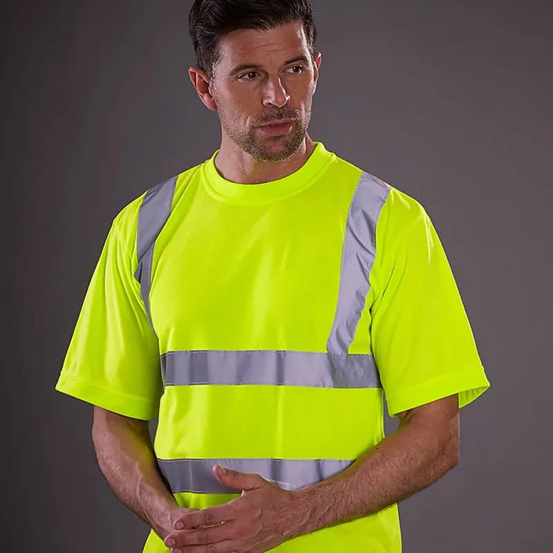 Hi-Vis Short Sleeve T-Shirt — Fluorescent Yellow-Green