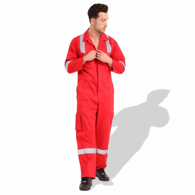 American Safety ASC 1278666 Twill Cotton 240GSM Work Safety Uniform Coveralls — image 1 of 1