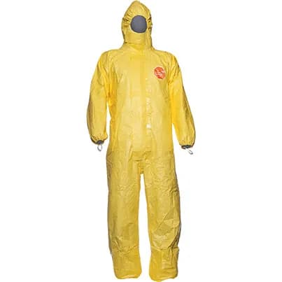 DuPont Tychem 2000 C CHA5 Yellow Chemical Coverall — image 1 of 1