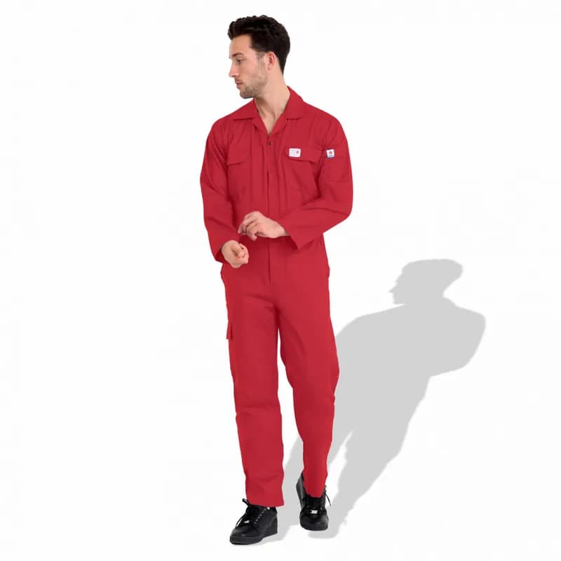 F1022 Flame Resistant Cotton Coveralls Breathable Pre-Shrunk Workwear — image 1 of 1