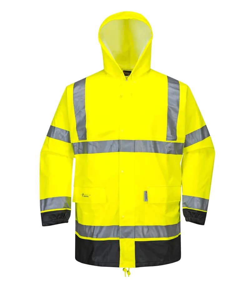 Fluorescent Parka FP1653 Hi-Vis Safety Reflective Rain Coat Waterproof Jacket — image 1 of 1