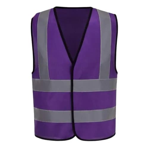Reflective 120GSM Polyester Purple Safety Vest — image 1 of 1