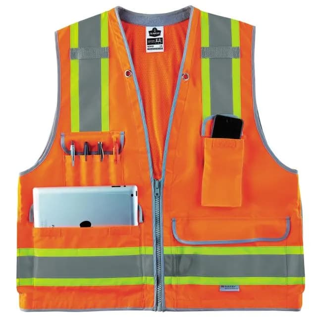 Surveyor Hi-Vis Vest 6-Pocket Orange — image 1 of 1