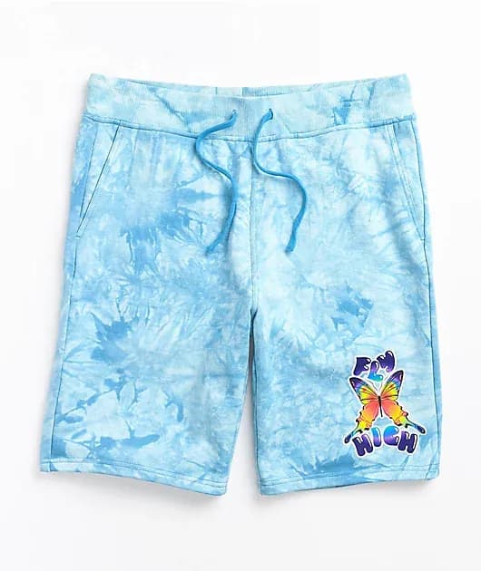 A-Lab Wavelength Blue Crystal Washed Sweat Shorts